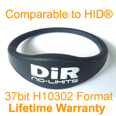 37bit H10302 proximity wristband Compare to HID 